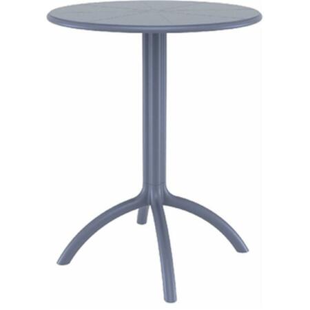 SIESTA Octopus Round Bistro Table Dark Gray ISP160-DGR